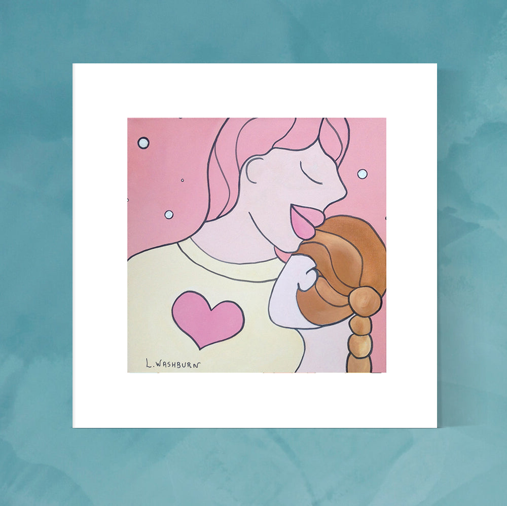 Cherish archival print - 8" x 8" image with 12" x 12" white matting