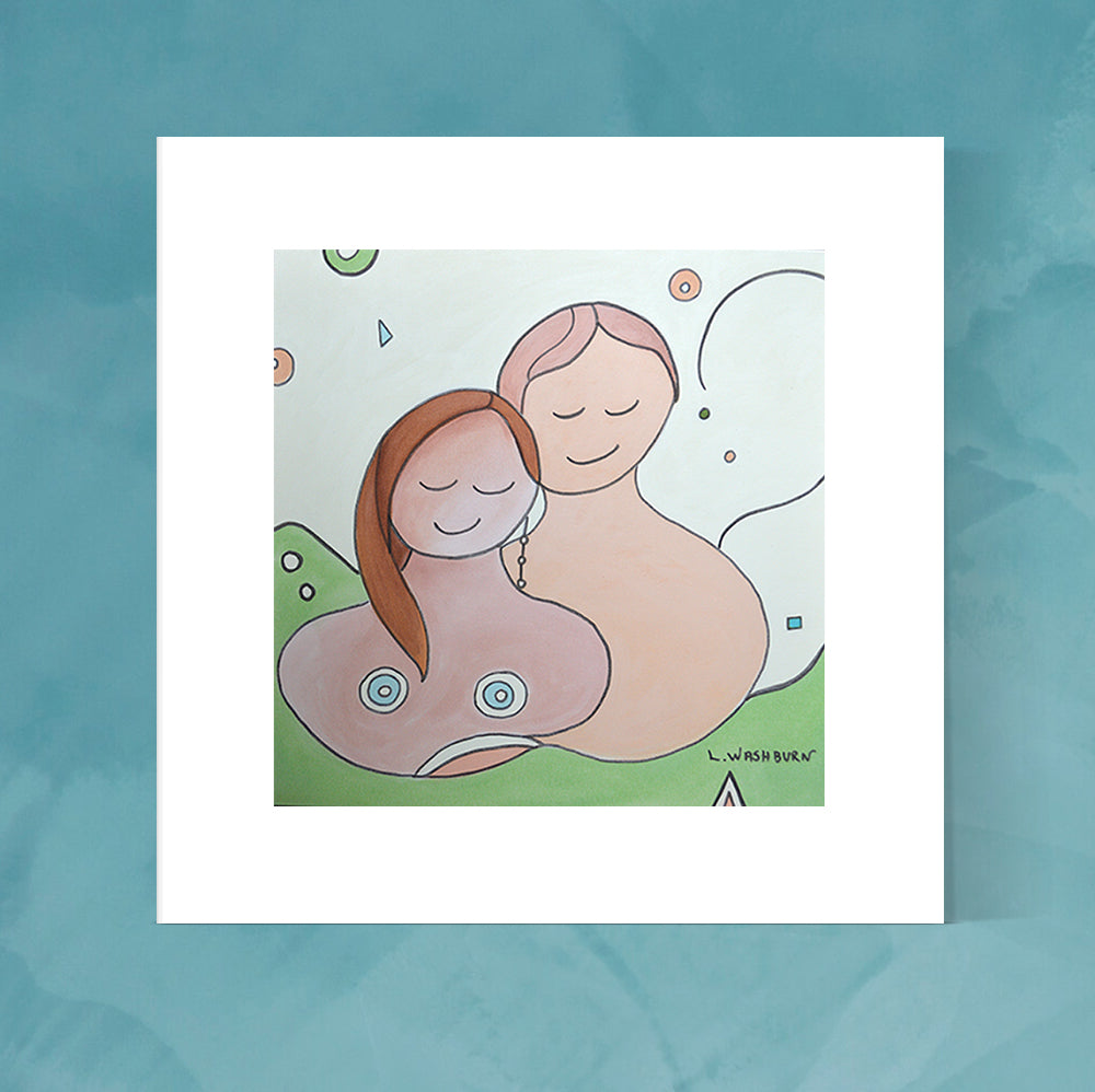 Family Portrait archival pigment print - 8" x 8" image with 12" x 12" white matting