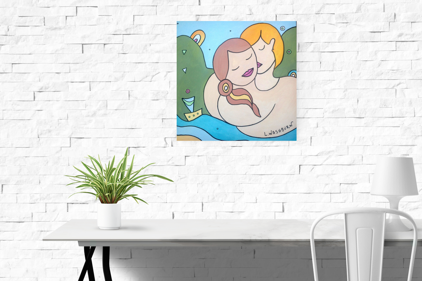 Heaven - 20" x 20" Original acrylics on canvas
