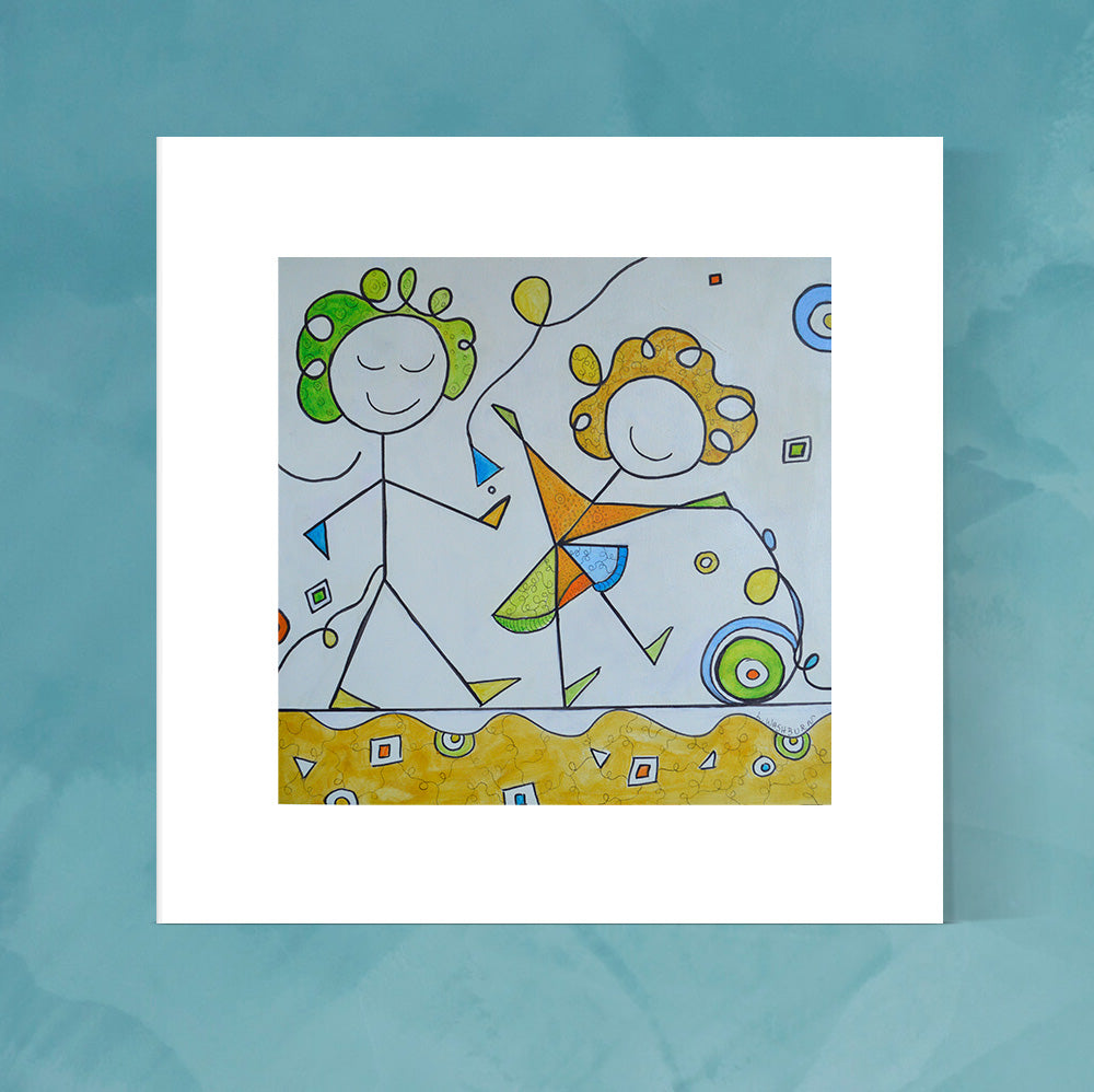 Play with me archival pigment print - 8" x 8" image with 12" x 12" white matting