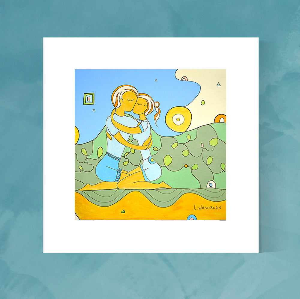 The Gift of Love archival pigment print - 8" x 8" image with 12" x 12" white matting