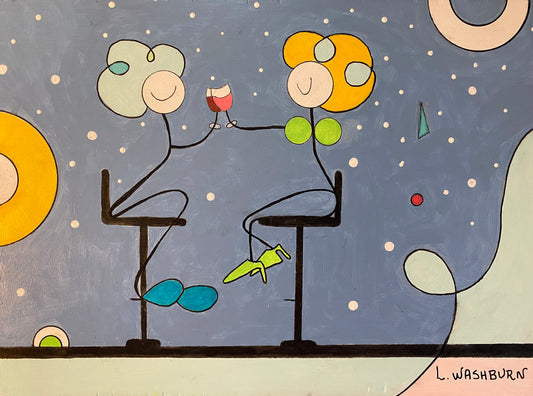 Many moons original drawing 9” x 12”
