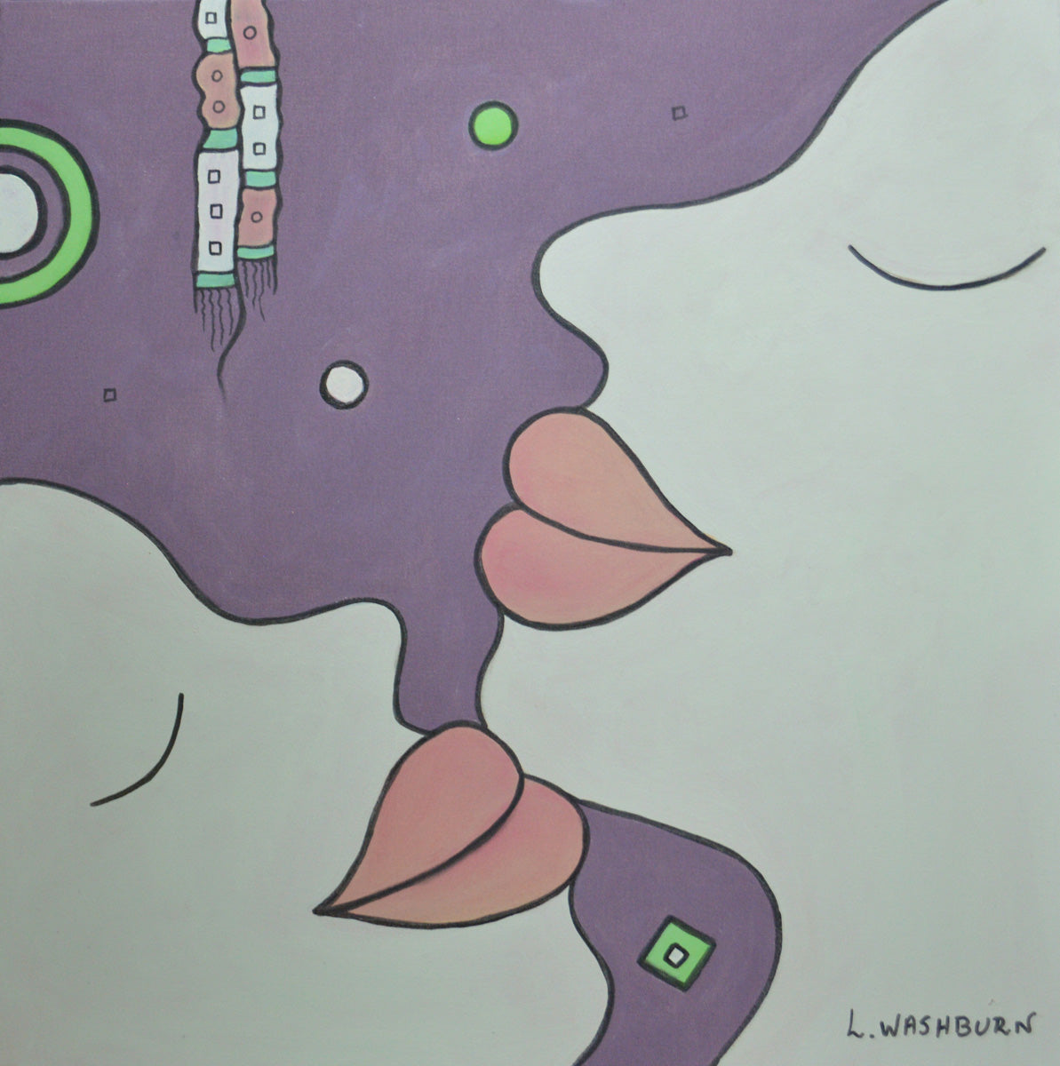 I Am archival pigment print - 8" x 8" image with 12" x 12" white mat