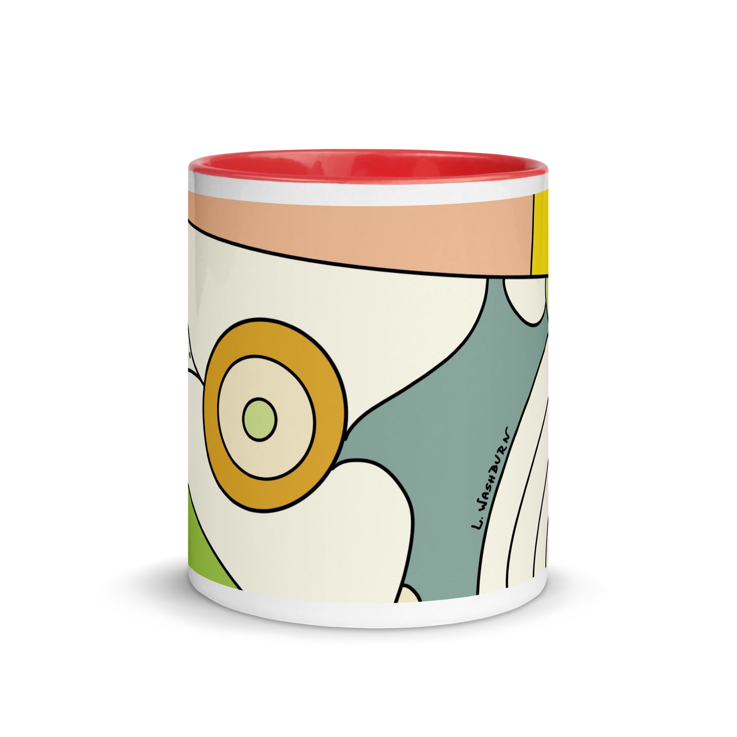 Mug with Color Inside buttergly wings