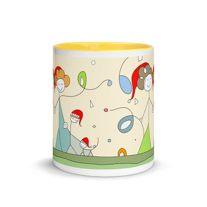 Mug with Color Inside happy family