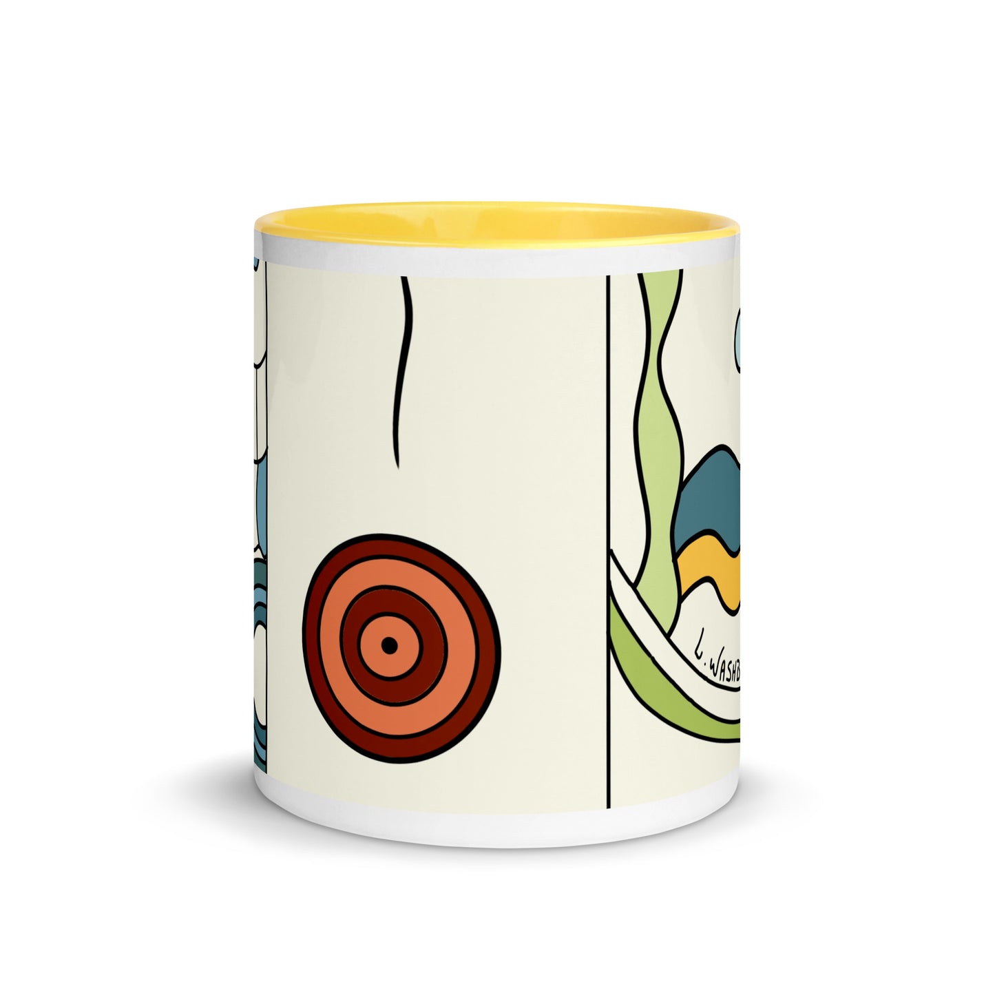Mug with Color Inside circle of lights