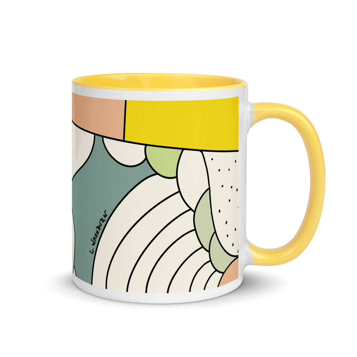 Mug with Color Inside buttergly wings